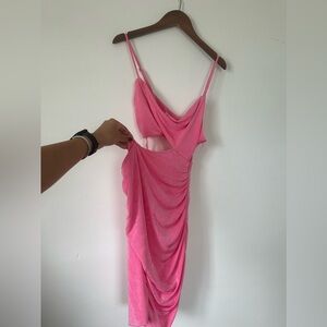 Saints + secrets pink mini dress
